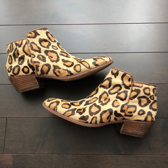Sam Edelman Calf Hair Cheetah Petty Booties - Picture 5 of 16